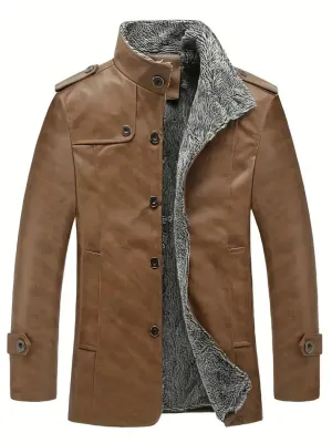 Men's Taliesin Leather Jacket, Fleece Lined