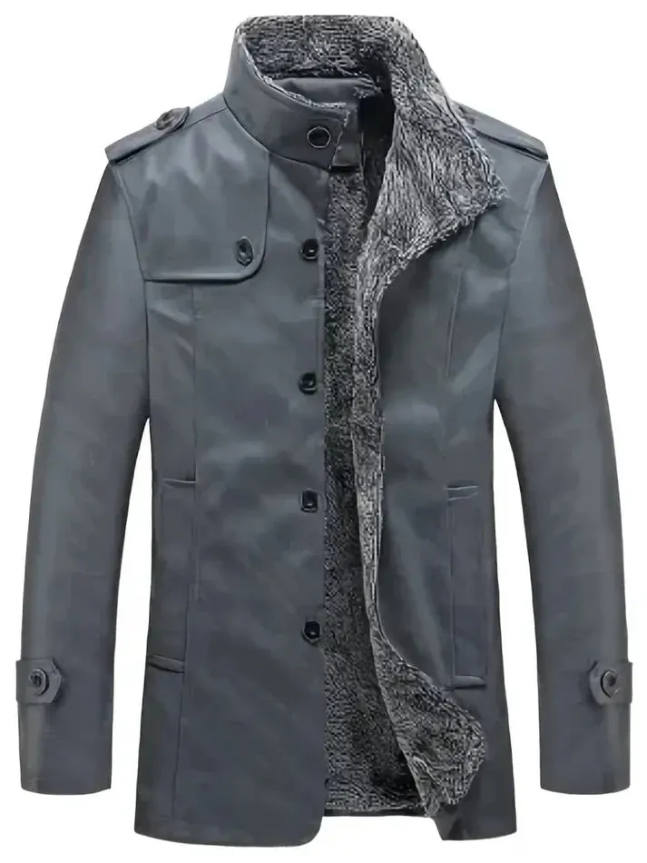 Men's Taliesin Leather Jacket, Fleece Lined