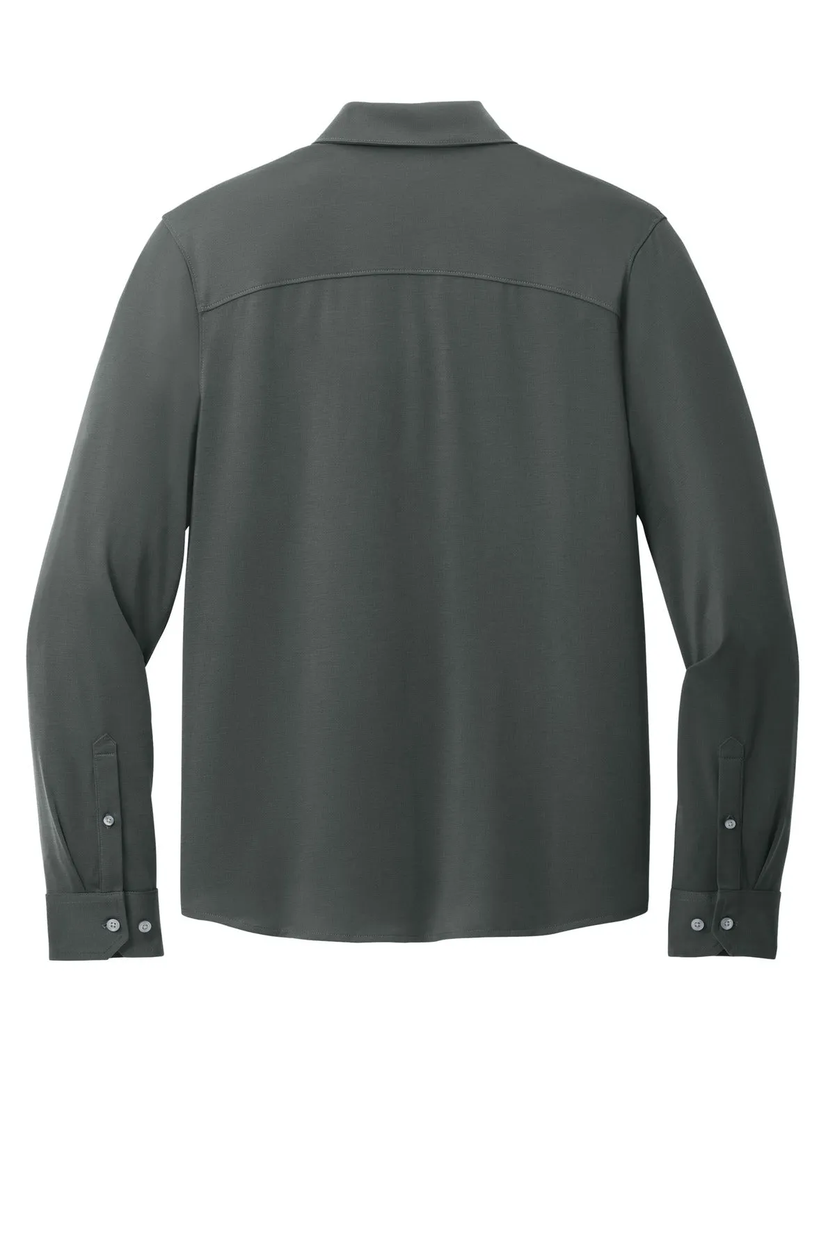 Mercer Mettle Stretch Jersey Long Sleeve Shirt MM1018 Anchor Grey