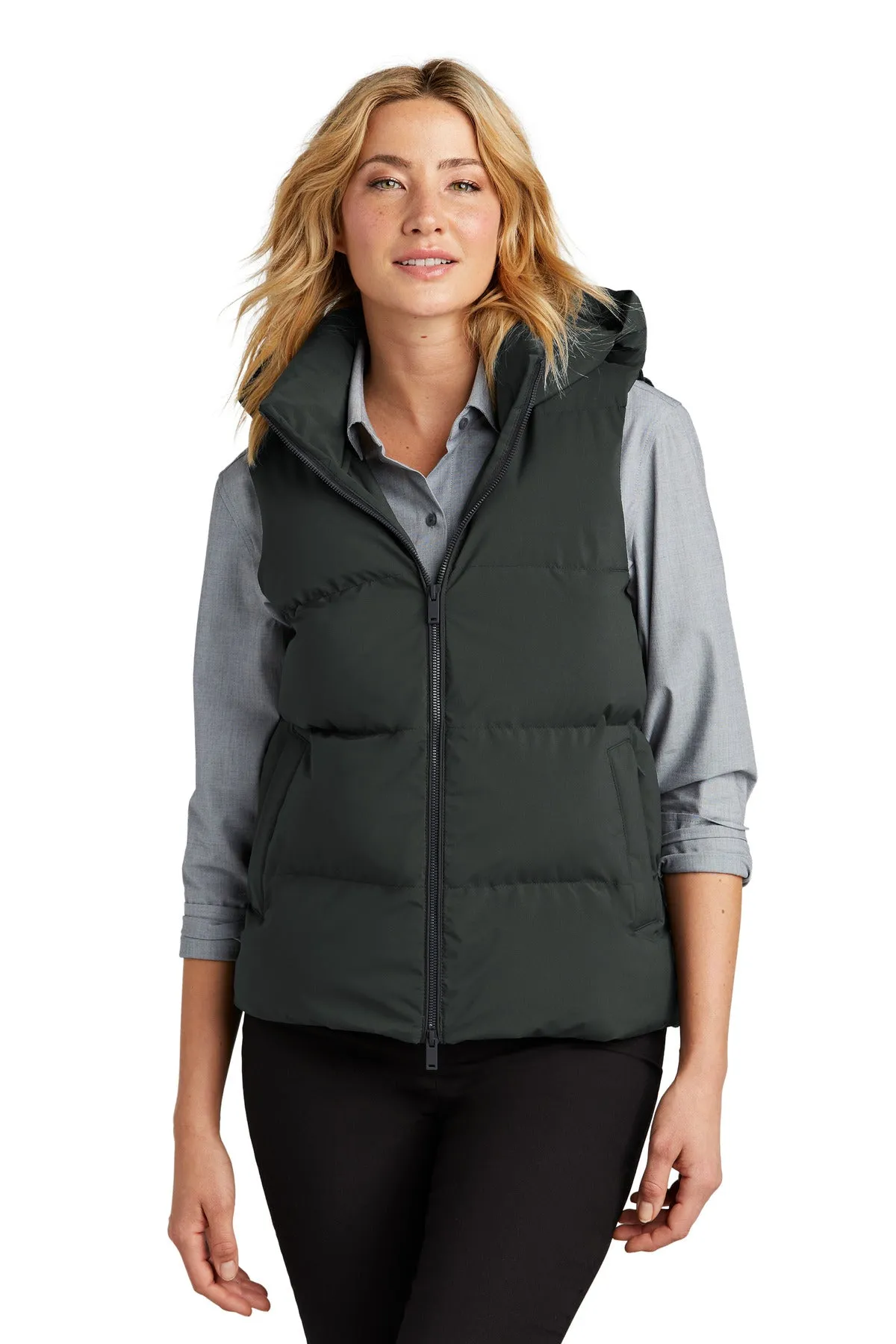 Mercer Mettle Women's Puffy Vest MM7217 Anchor Grey