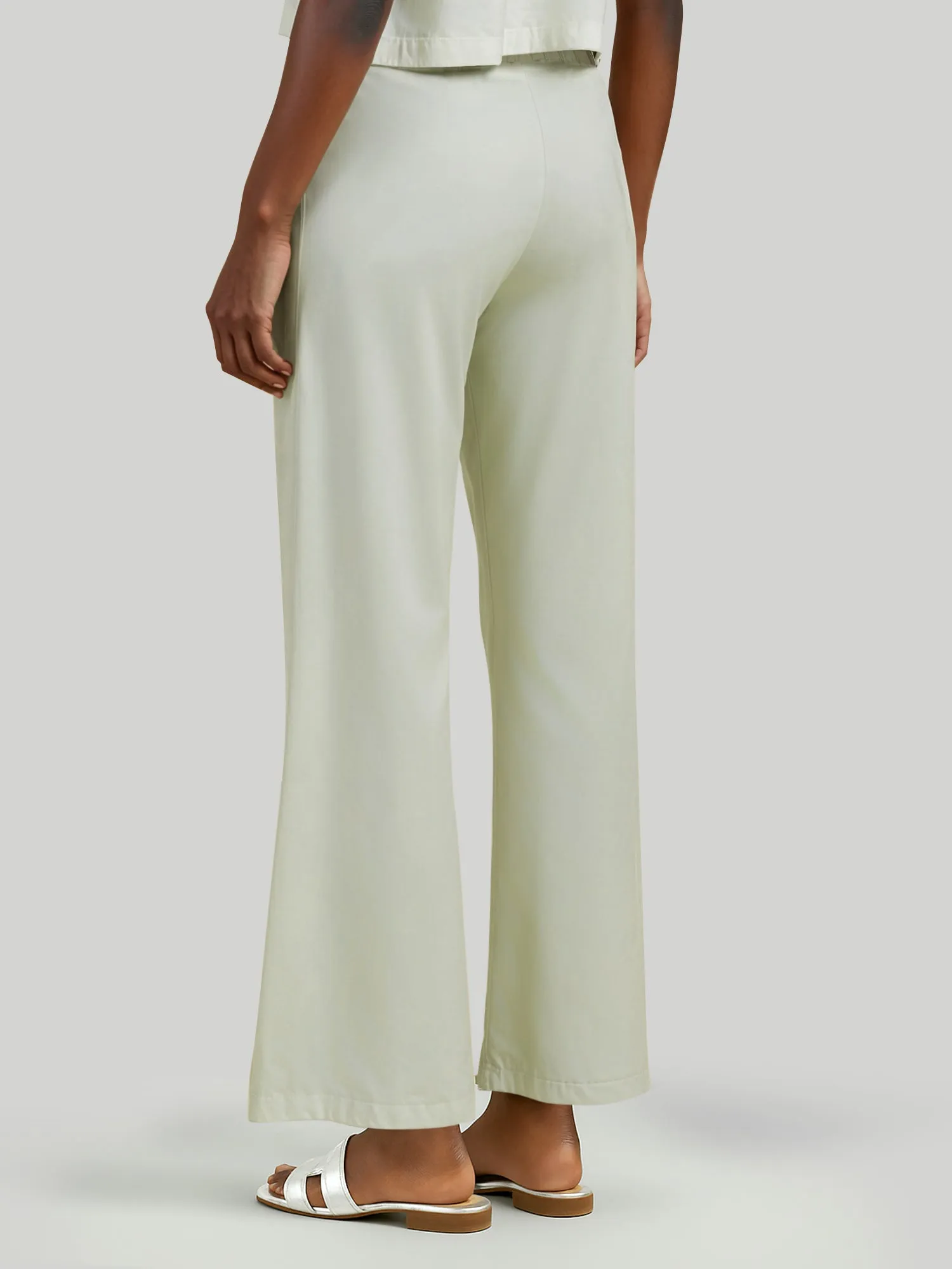 Mid Rise Pull On Two Pocket Pants