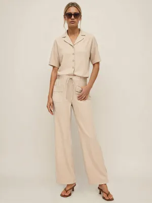 Mid Rise Pull On Two Pocket Pants