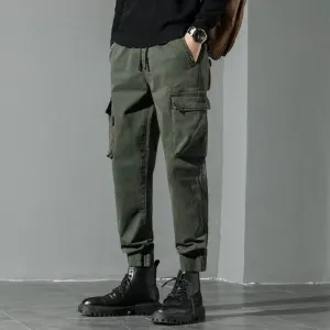 Military Style Loose Casual Jogger Pants Men's