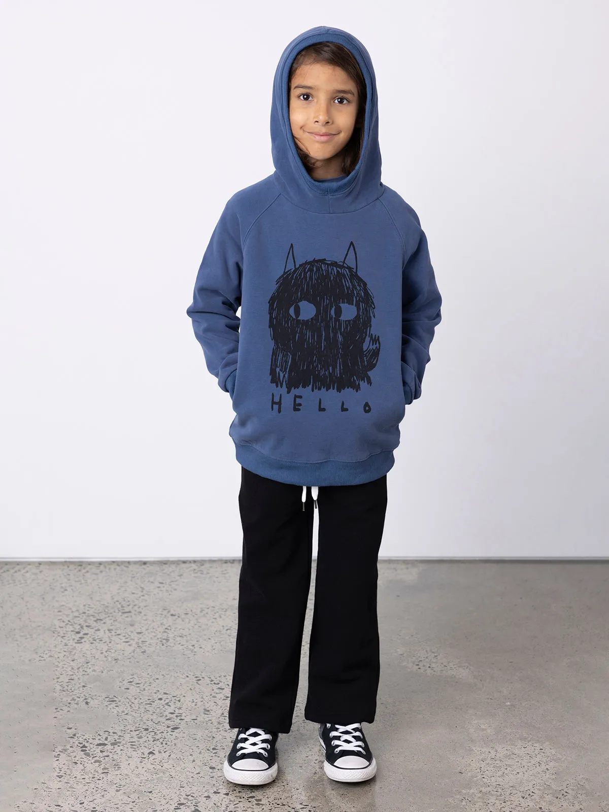 Minti Hello Goodbye Monster Furry Hood