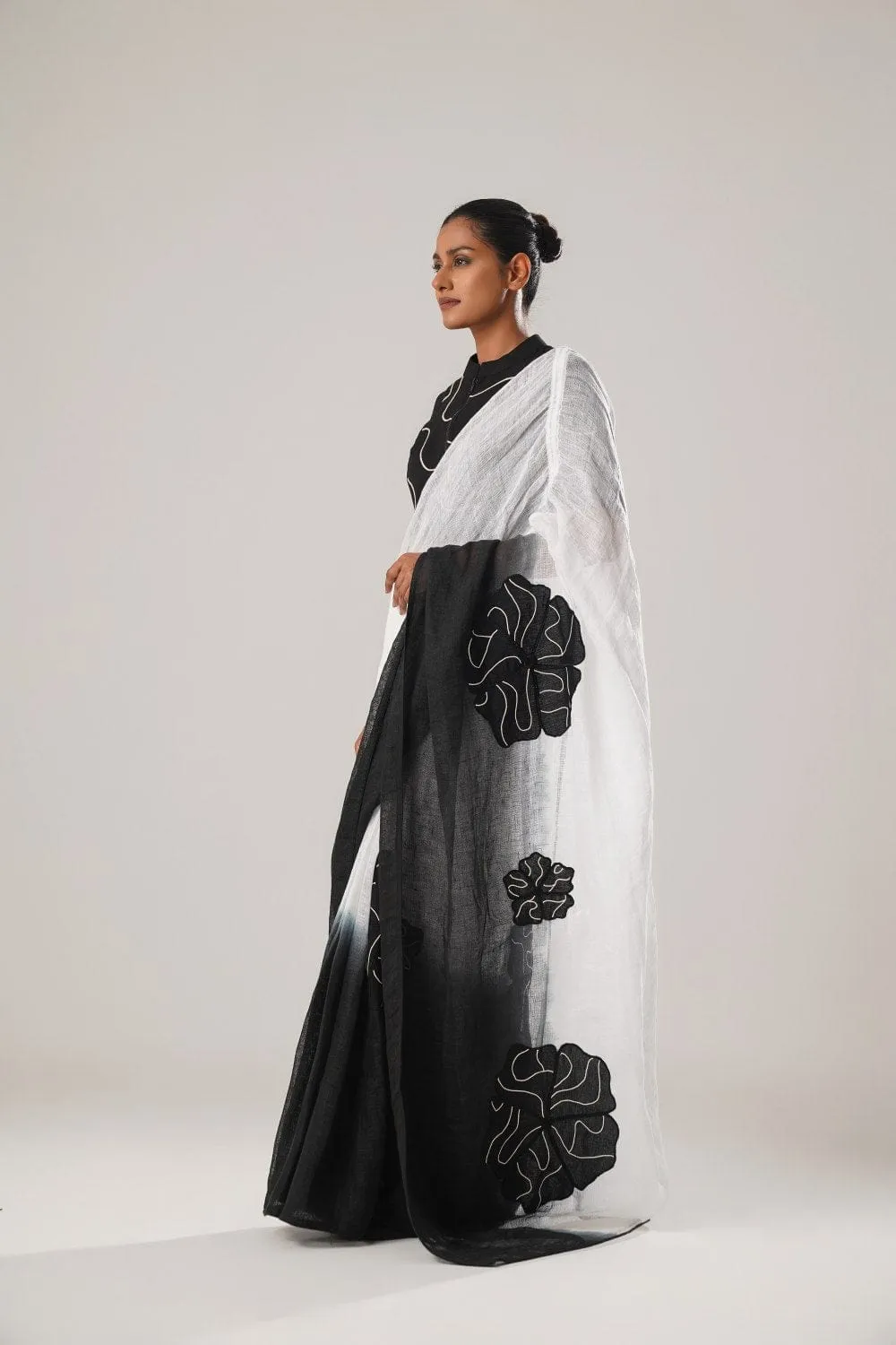 MJ OMBRE FLORAL SAREE