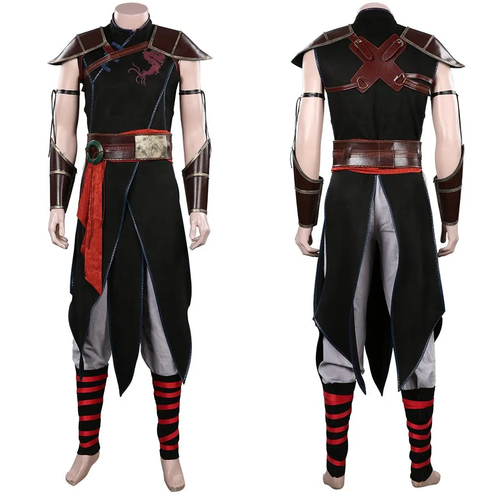 Movie Mortal Kombat Kung Lao Outfits Halloween Carnival Suit Cosplay Costume