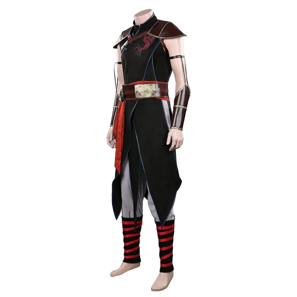 Movie Mortal Kombat Kung Lao Outfits Halloween Carnival Suit Cosplay Costume