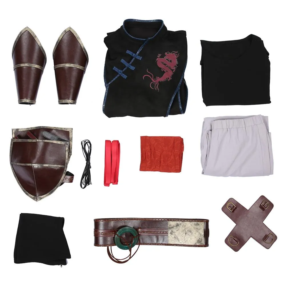 Movie Mortal Kombat Kung Lao Outfits Halloween Carnival Suit Cosplay Costume