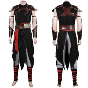 Movie Mortal Kombat Kung Lao Outfits Halloween Carnival Suit Cosplay Costume