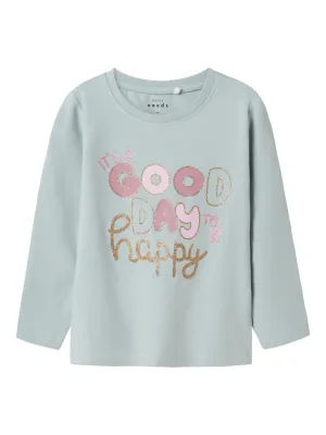 NAME IT | Mini Girl Printed Long Sleeved Top