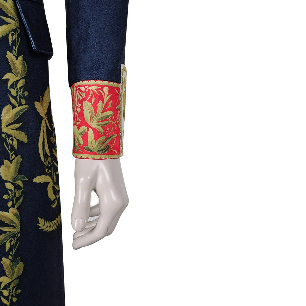 Napoleon 2023 Napoleon Movie Blue Printed Costume Cosplay Costume Outfits