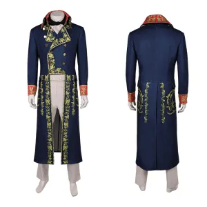 Napoleon 2023 Napoleon Movie Blue Printed Costume Cosplay Costume Outfits