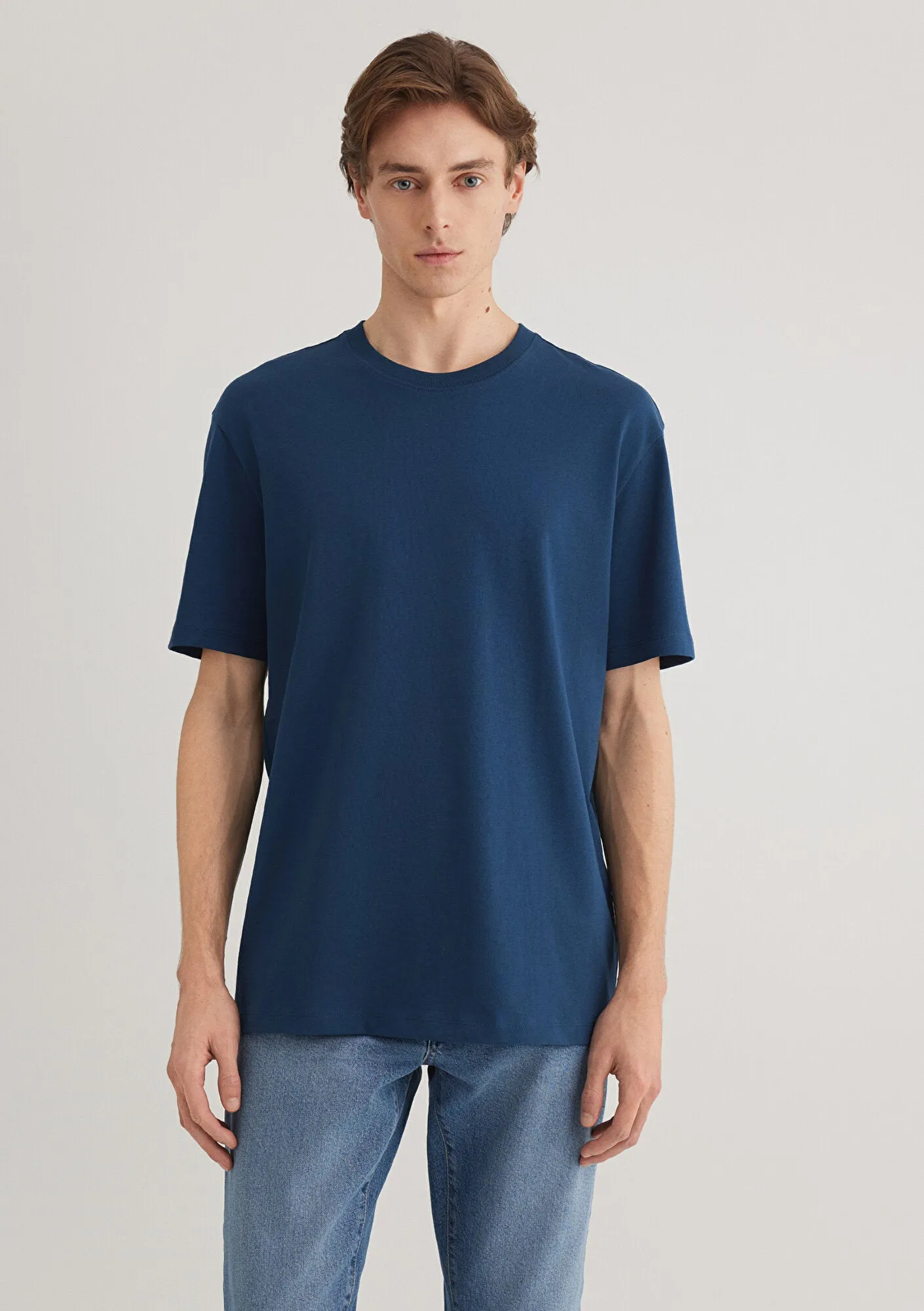 Navy Blue Basic T-Shirt
