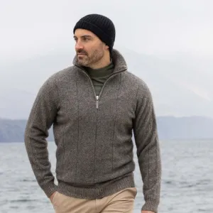 Noble Wilde Javelin Merino Possum Zip Neck Sweater