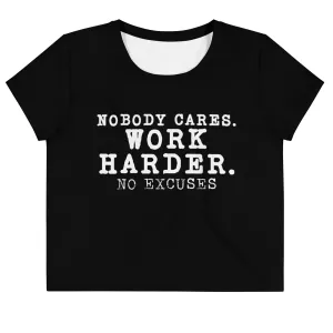 Nobody Cares Loose Crop Tee
