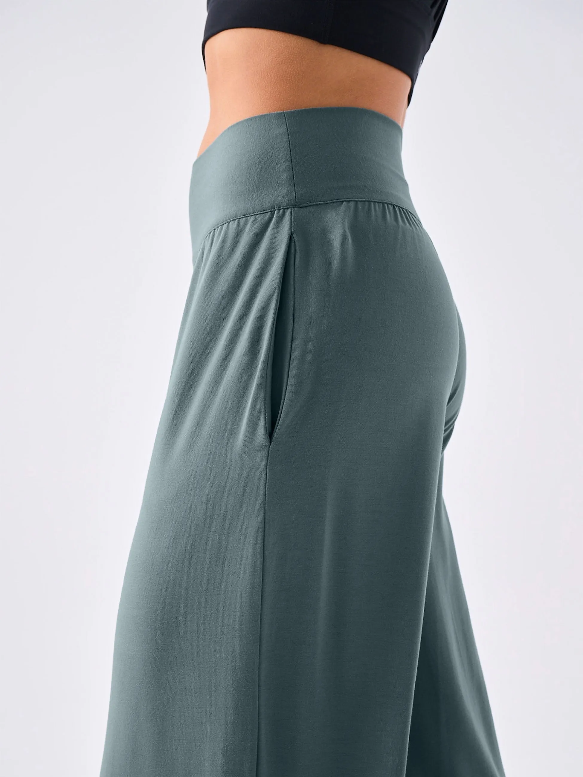 Nomad Modal Wide Leg Pant - Sage