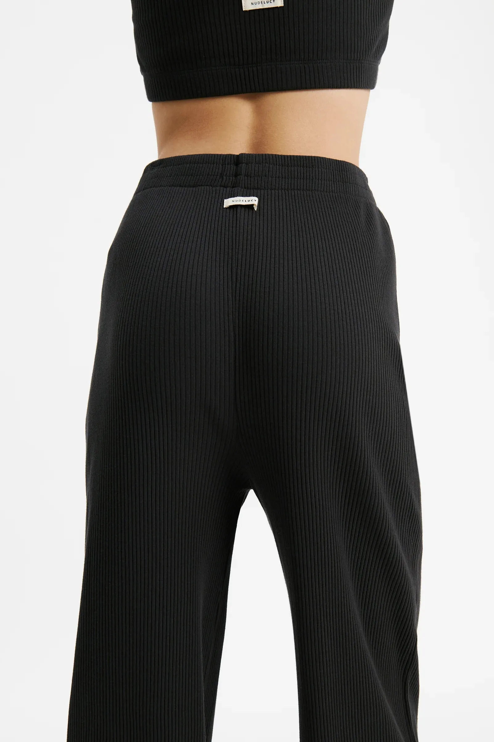 Nude Lounge Ribbed Pant Coal