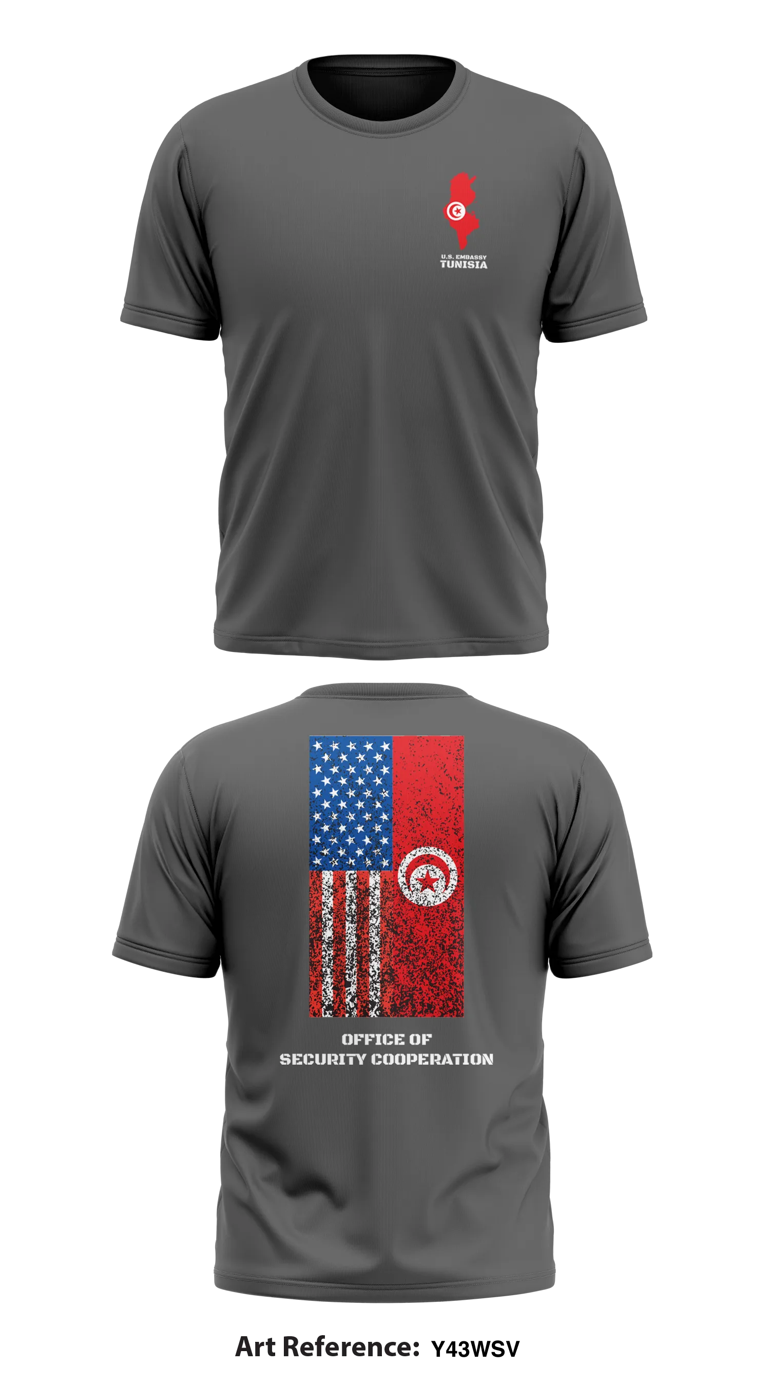 Office of Security Cooperation, Tunisia Store 1 Core Men's SS Performance Tee - y43wSv