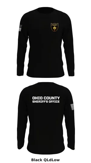 Ohio County Sheriff's Office Store 1 Core Men's LS Performance Tee - QLdLow
