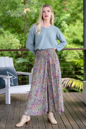 Olive Wide Leg Pant by Cienna