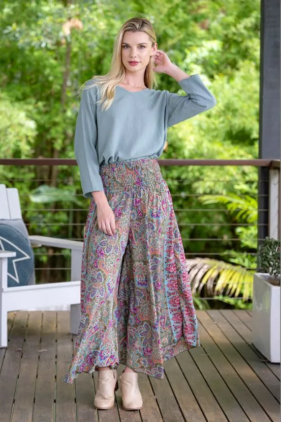 Olive Wide Leg Pant by Cienna