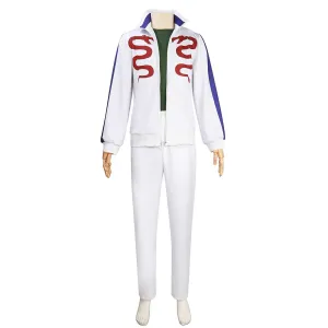 One Piece Gin the Man-Demon Krieg Pirates Cosplay Costume Outfits