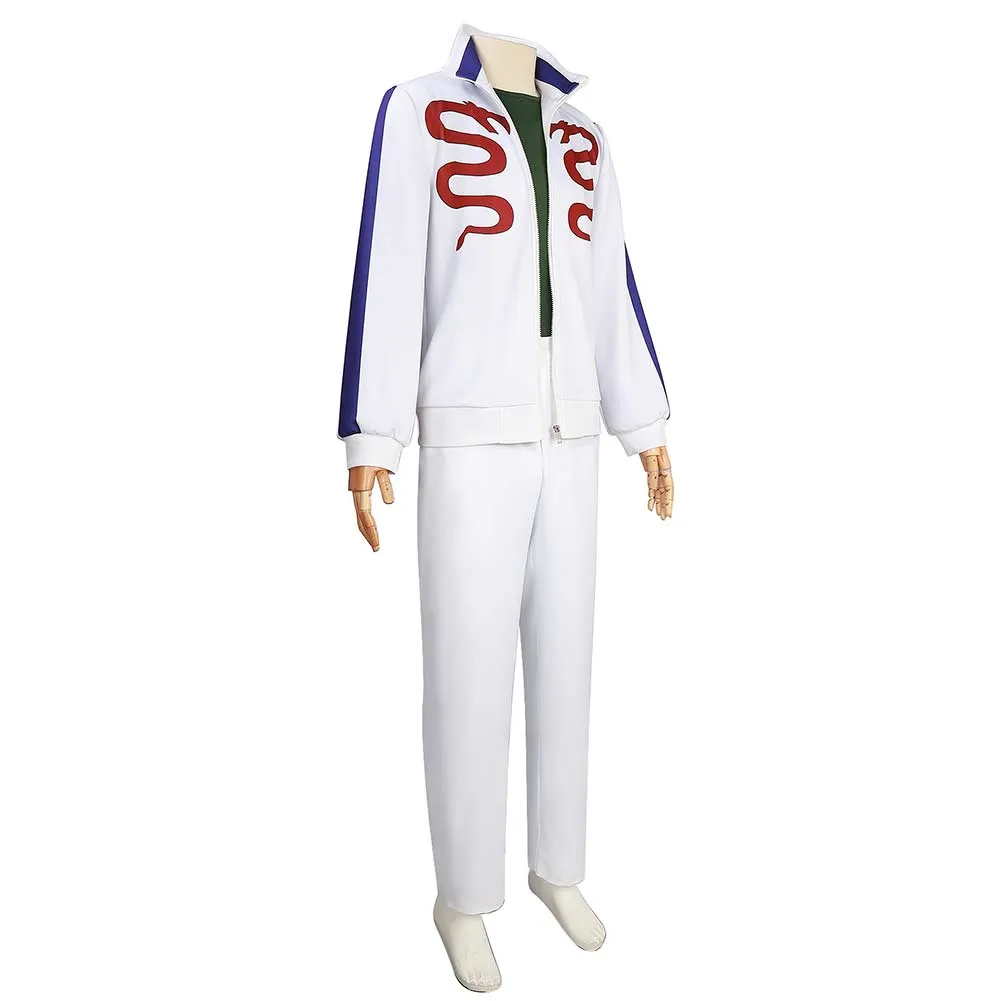 One Piece Gin the Man-Demon Krieg Pirates Cosplay Costume Outfits