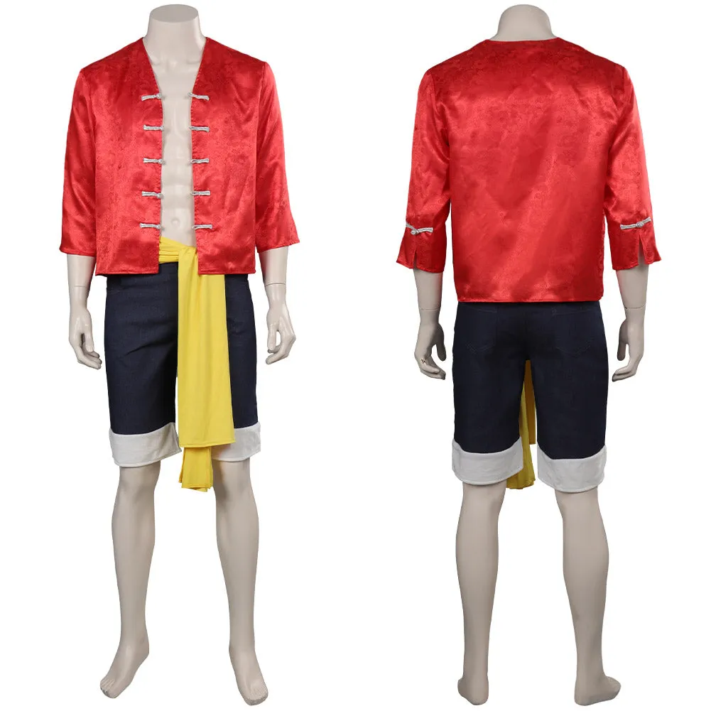 One Piece Live Version Luffy Cosplay Costume Outfits Halloween Carnival