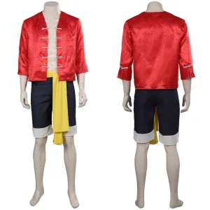 One Piece Live Version Luffy Cosplay Costume Outfits Halloween Carnival