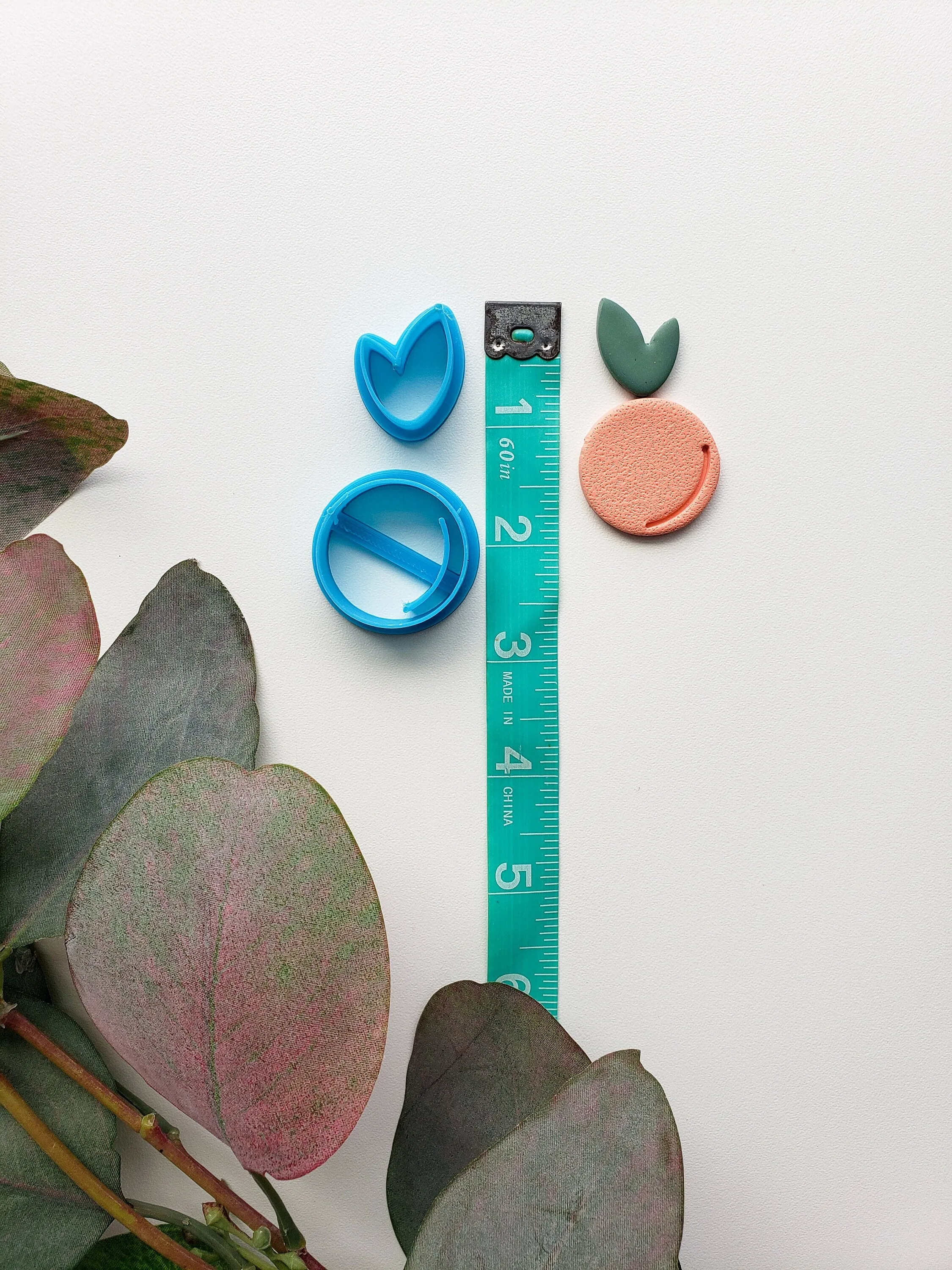 Orange & Stem | Fruit Clay Cutter