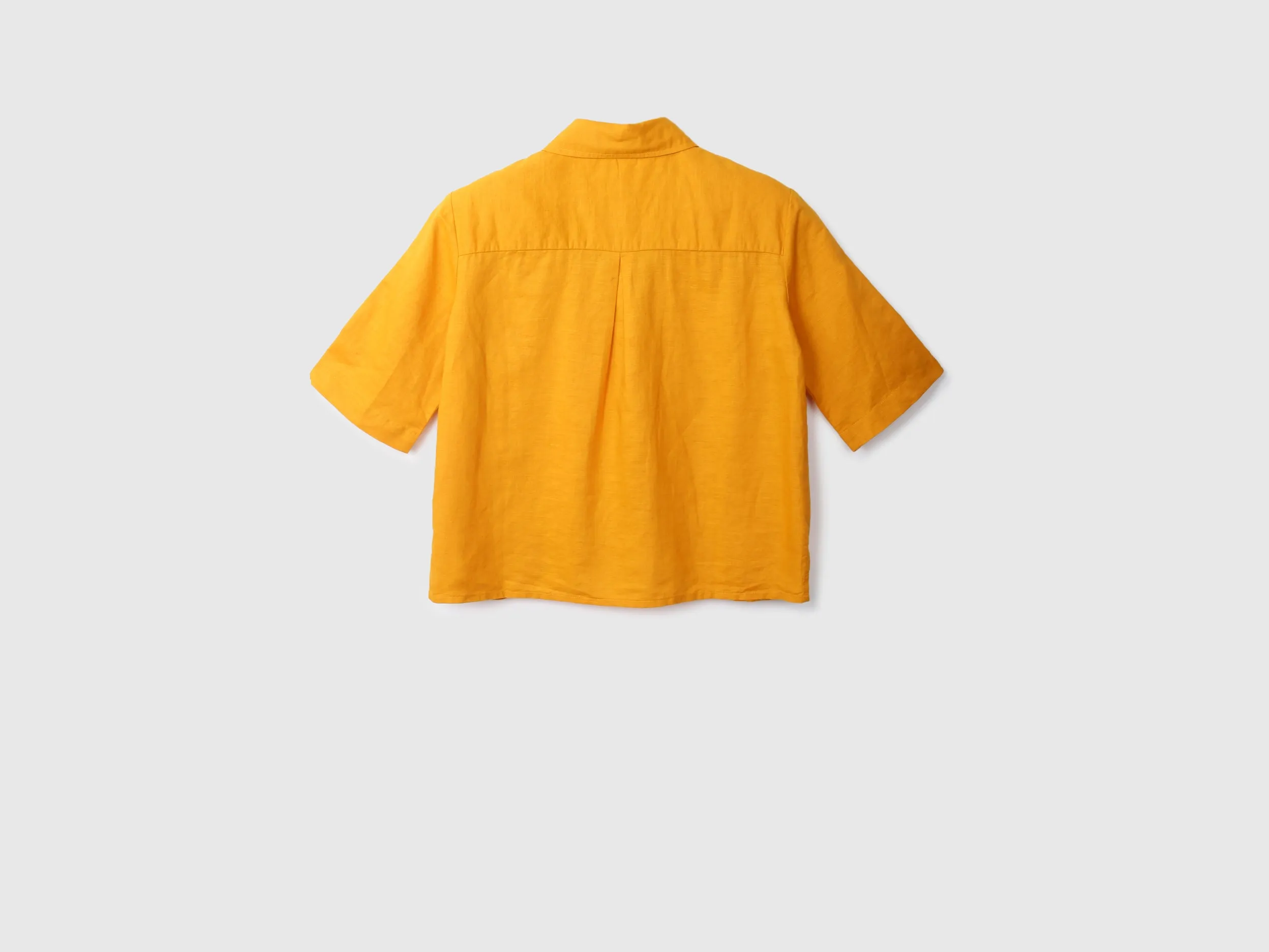 Orange Linen Shirt