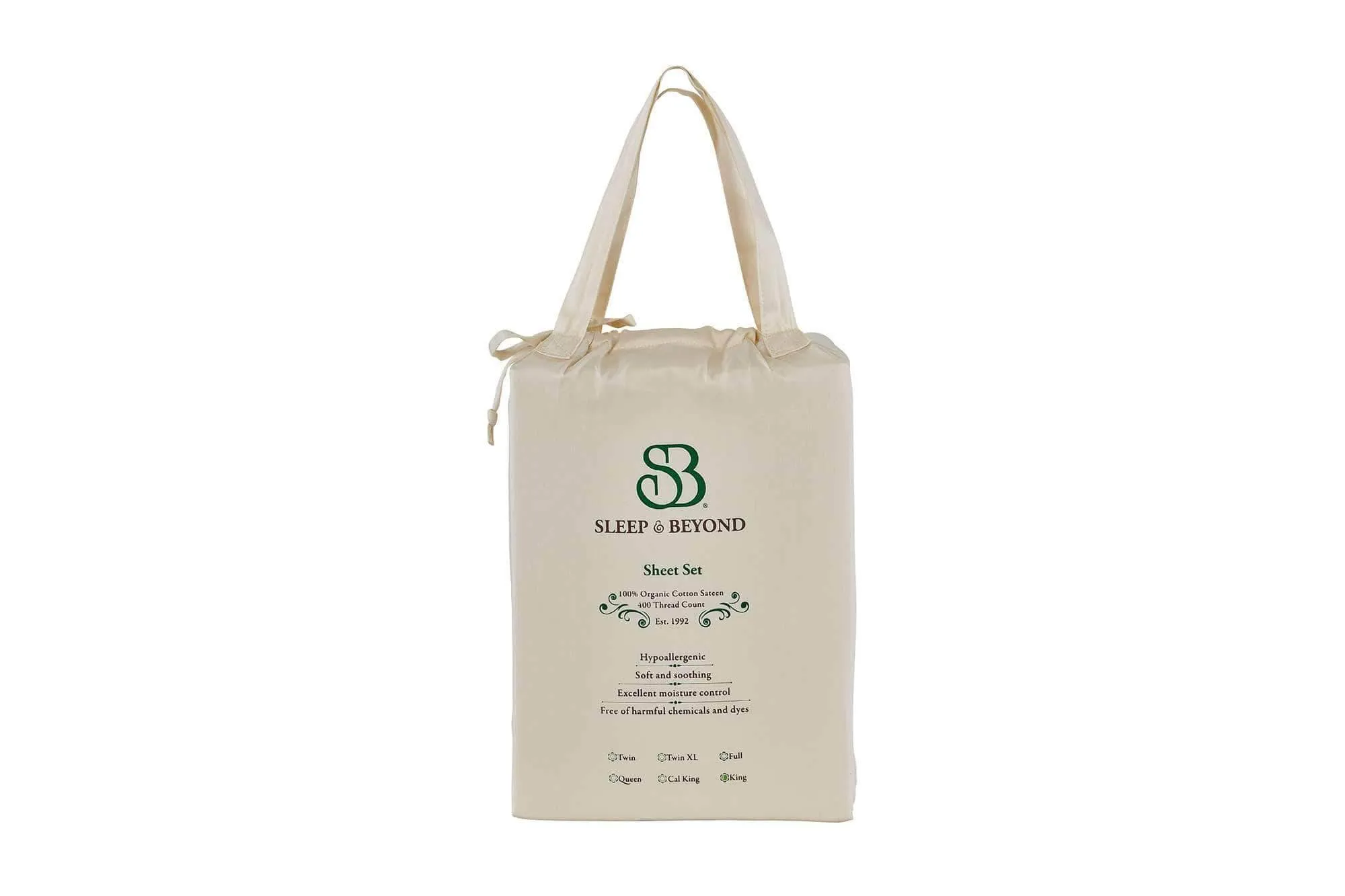 Organic Cotton Sateen Sheet Set by Sleep & Beyond