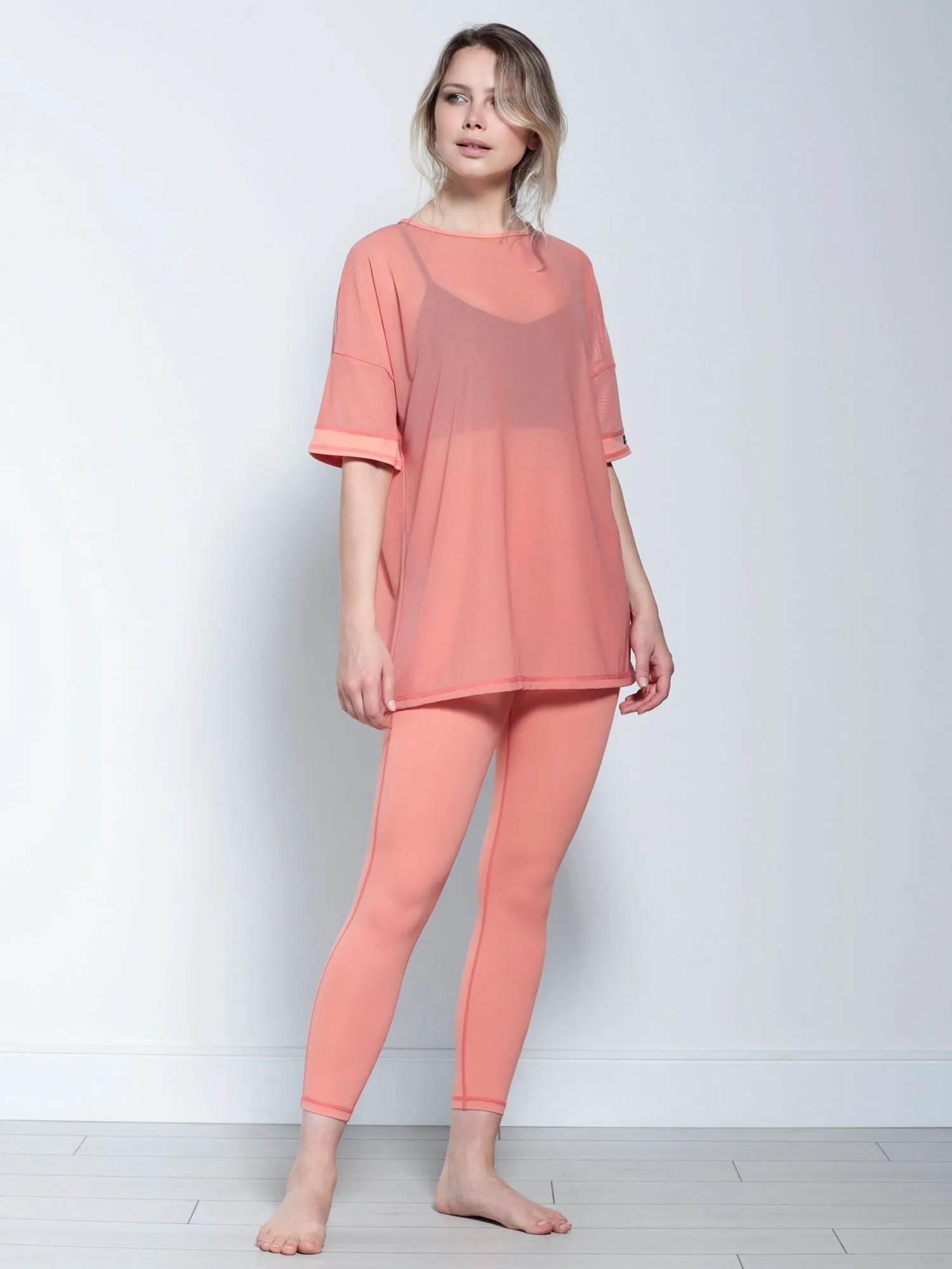 OVERSIZED MESH TEE, CALIFORNIA MESH