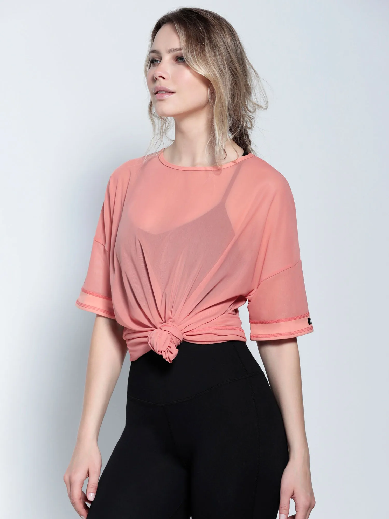 OVERSIZED MESH TEE, CALIFORNIA MESH