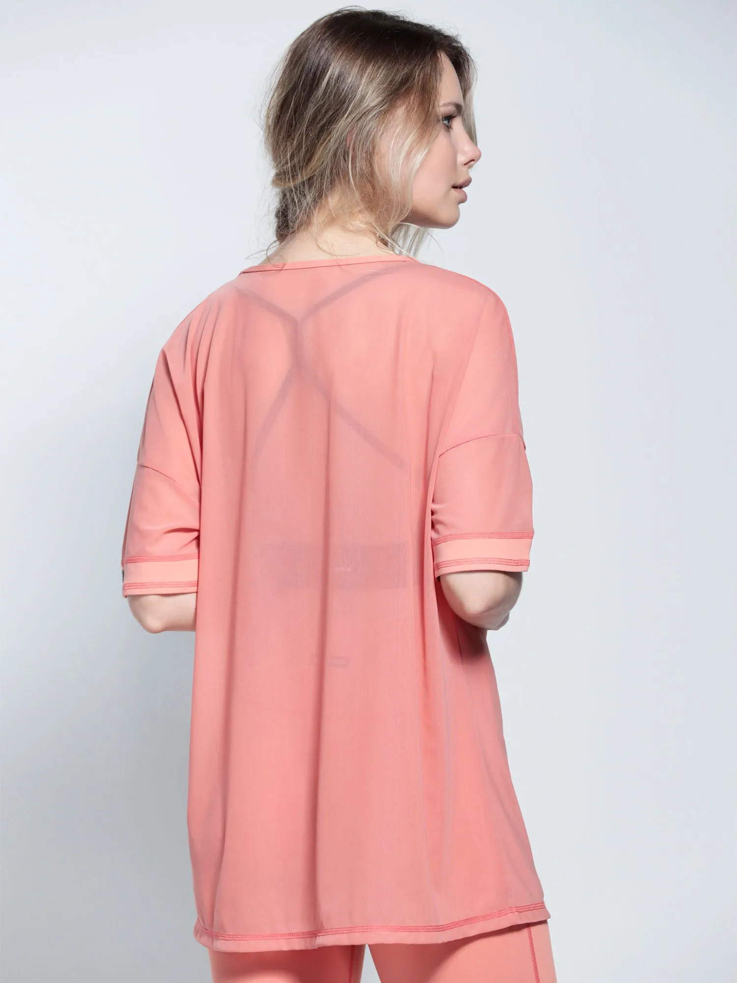 OVERSIZED MESH TEE, CALIFORNIA MESH