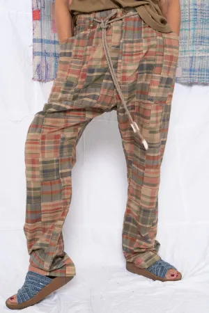 P38 Madras Patchwork Uneven Dye Clay