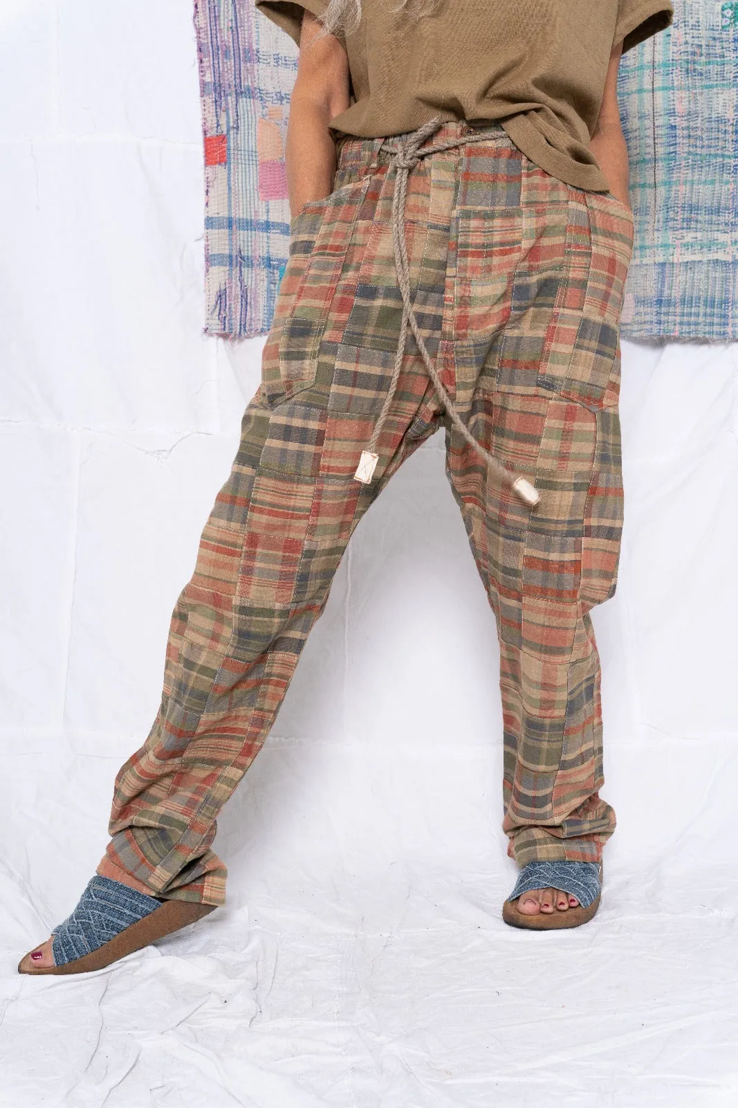 P38 Madras Patchwork Uneven Dye Clay