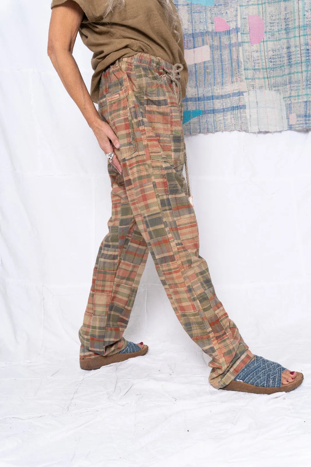 P38 Madras Patchwork Uneven Dye Clay
