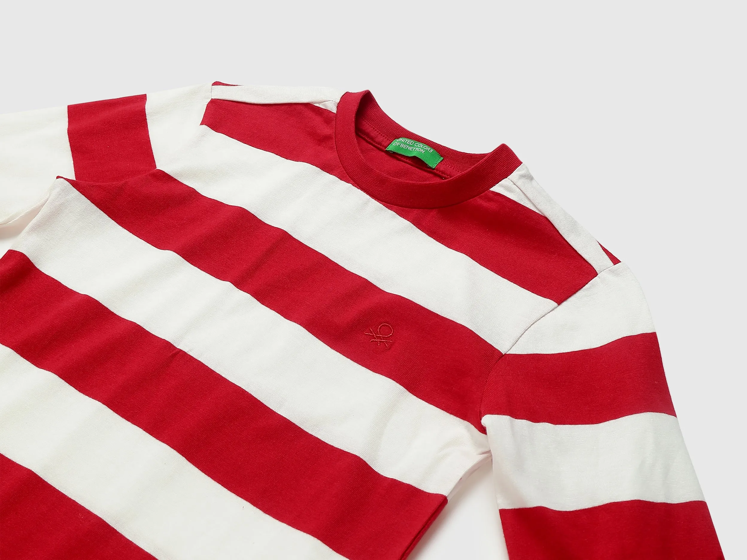 Pack of 2 Boys Striped Round Neck T-shirt