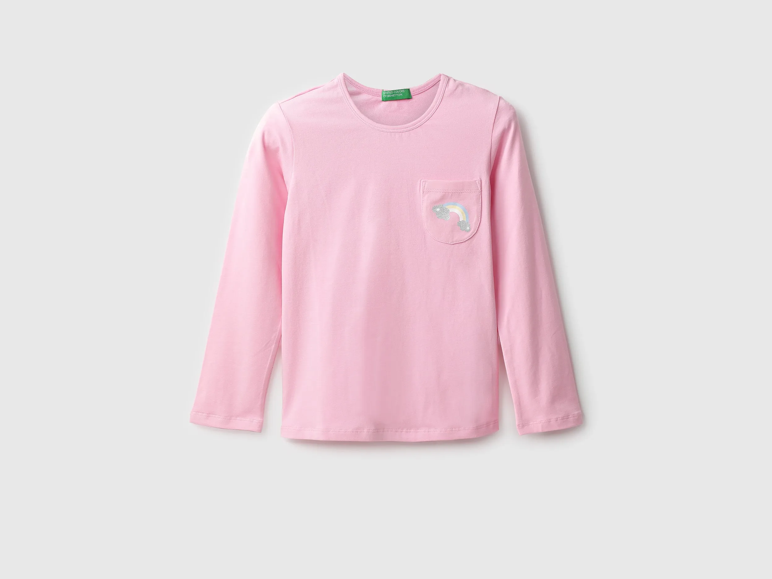 Pack of 2 Girls Printed & Solid Round Neck T-shirt