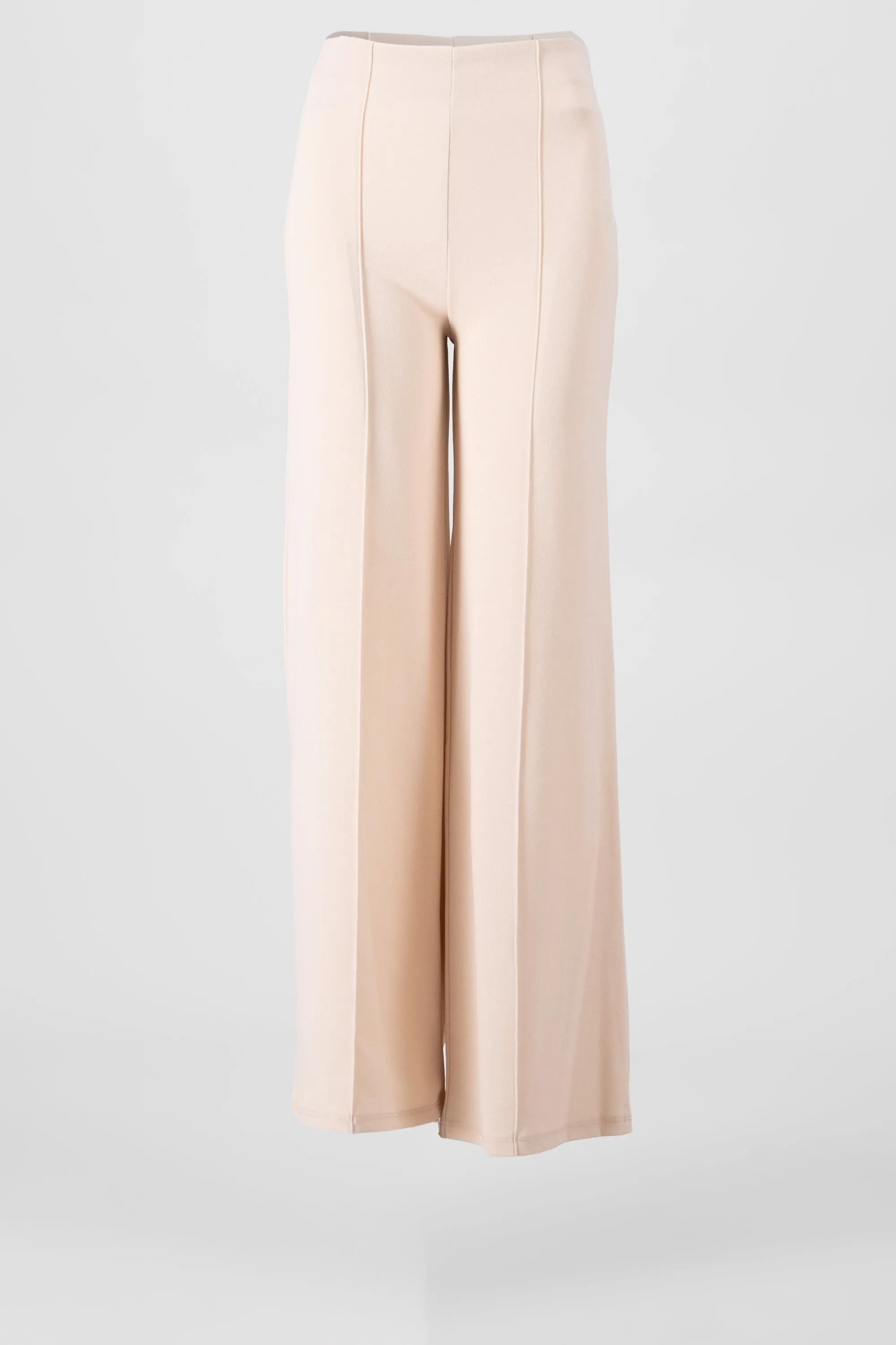 Pantalón Wide Leg Cintura Alta Costuras