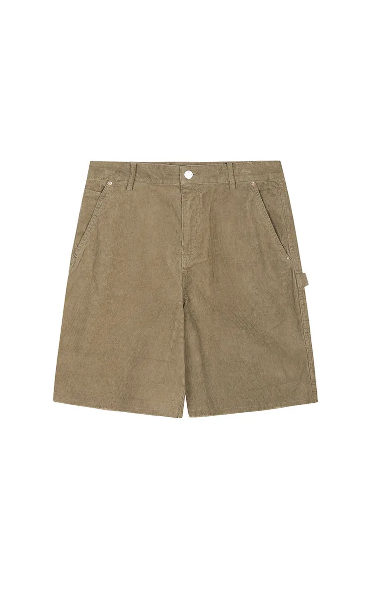Pants / JNBY Frayed Hem Wide-Leg Corduroy Shorts