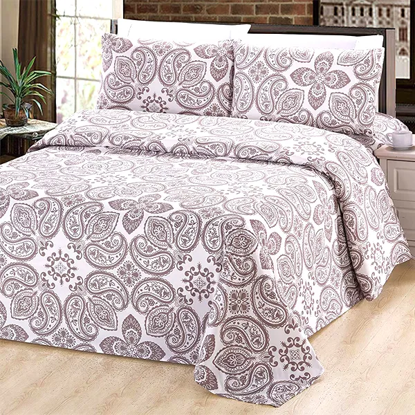 Patterned Bamboo Blended Bed Sheet Set