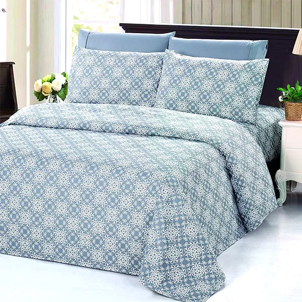 Patterned Bamboo Blended Bed Sheet Set