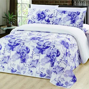 Patterned Bamboo Blended Bed Sheet Set