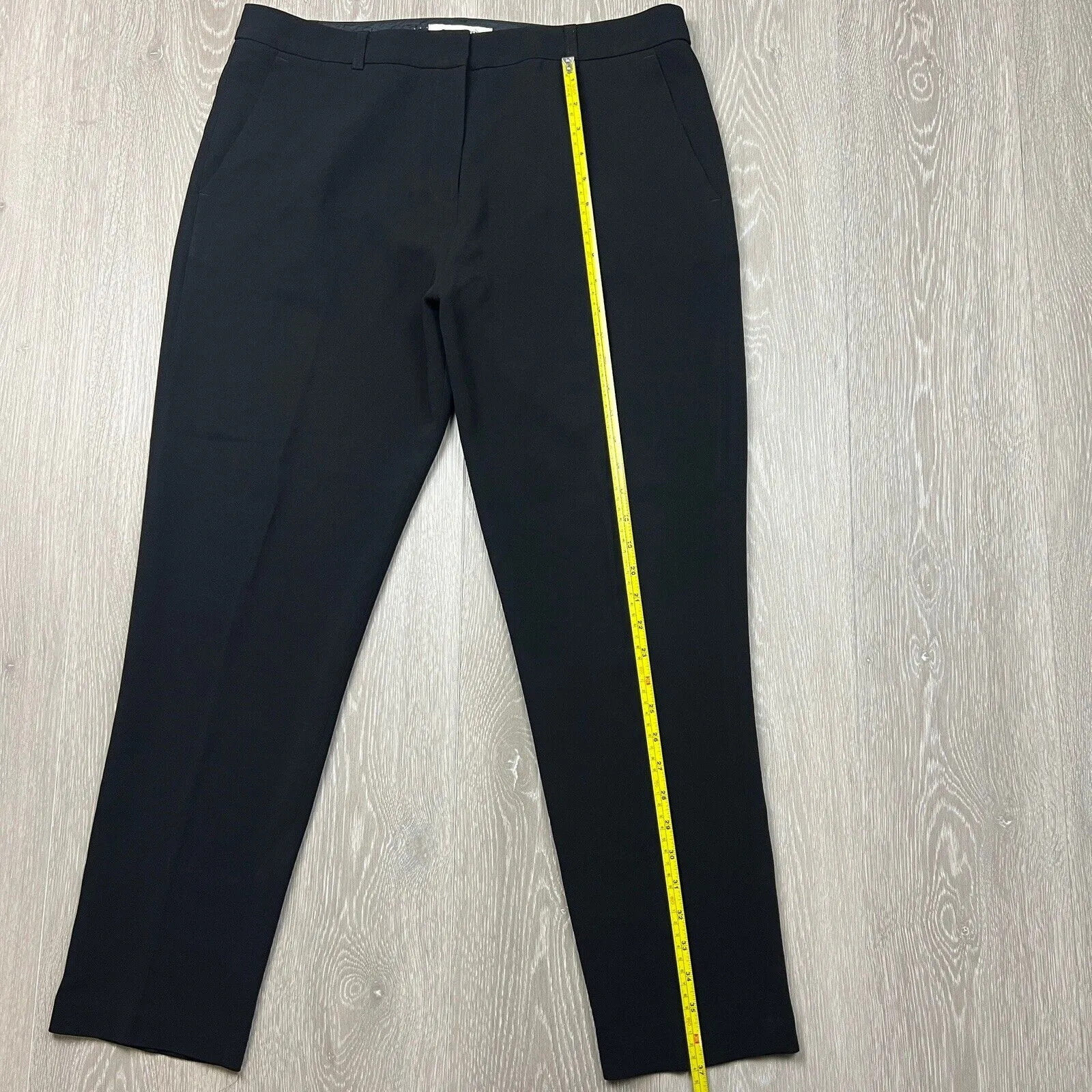 Perri Cutten Womens Relaxed Fit Black Dress Pants Size 14