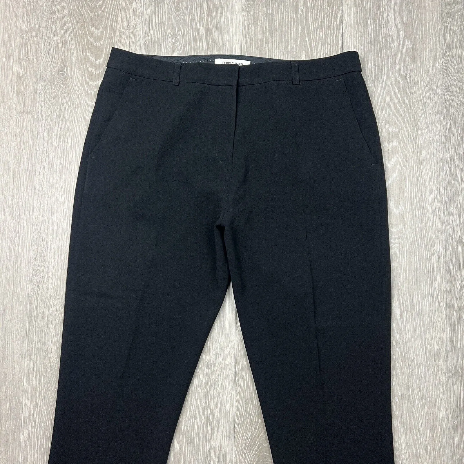 Perri Cutten Womens Relaxed Fit Black Dress Pants Size 14