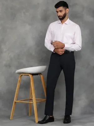 Pink Striped Slim Fit Formal Shirt | GreenFibre