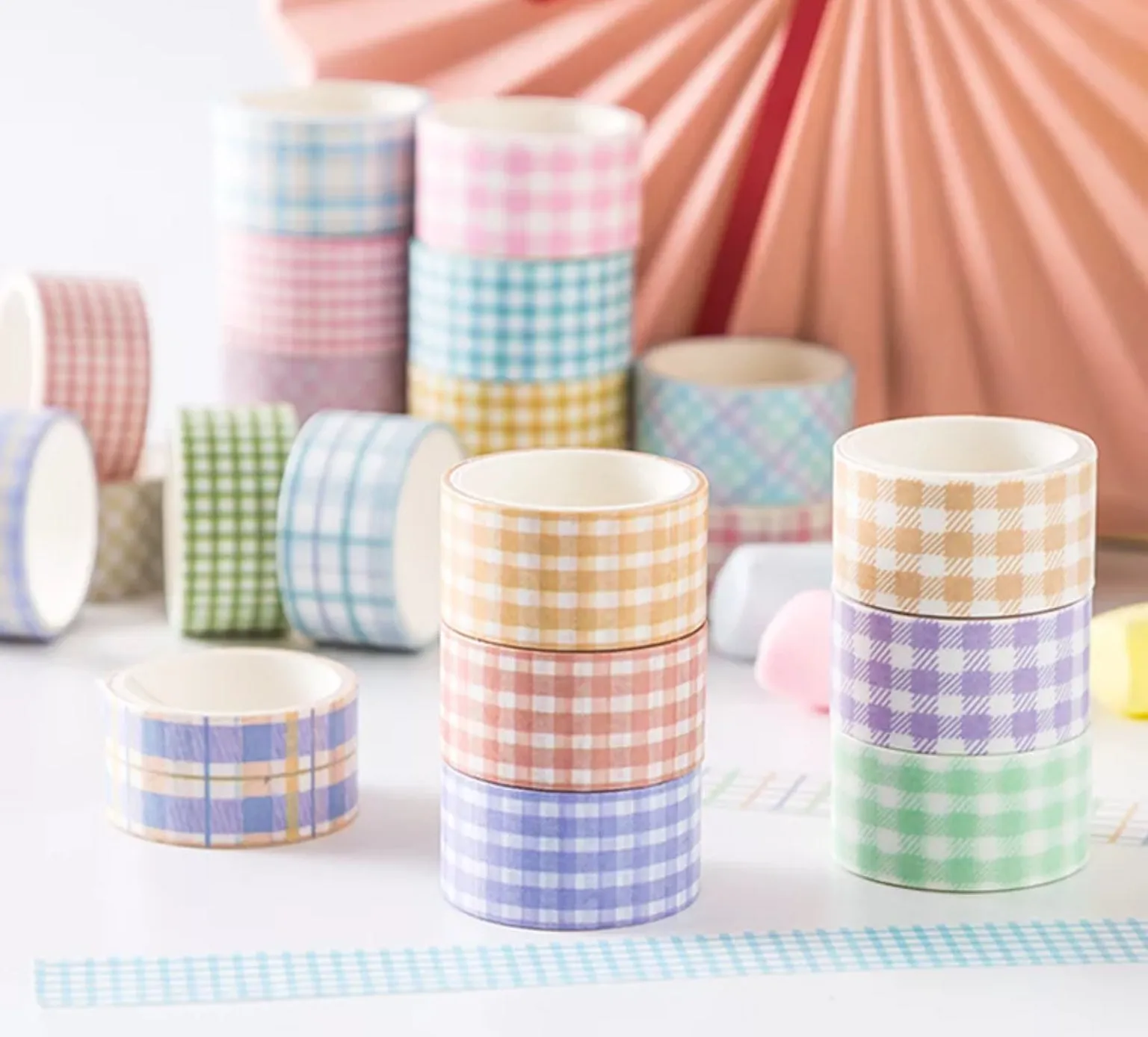 Plain & Patterned Washi Tape Sets