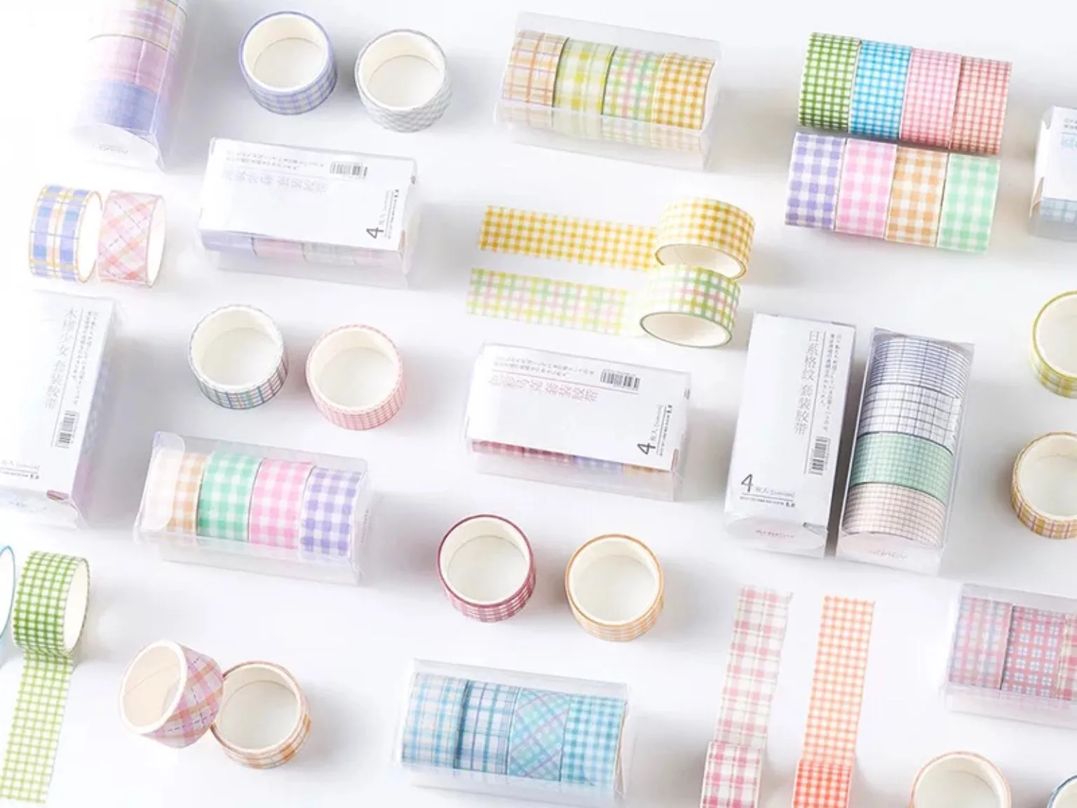 Plain & Patterned Washi Tape Sets